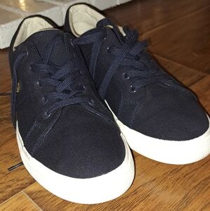 Ralph Lauren Janson II Men's Black Canvas Sneakers Size 10 B